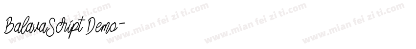 BalavaScript Demo字体转换